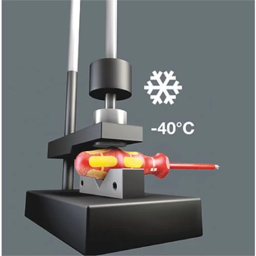 Tournevis Wera 160 i isolé 1000 V pour vis à fente 2 Tournevis Wera 160 i isolé 1000 V pour vis à fente – Image 2