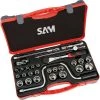 Coffret 1/2'' de 28 outils Sam outillage 12 pans en mm - 75-S28
