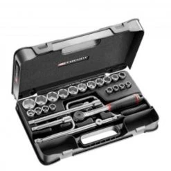 Coffret à douilles 1/2'' 6 pans 25 pièces - FACOM - S.161-3P6U