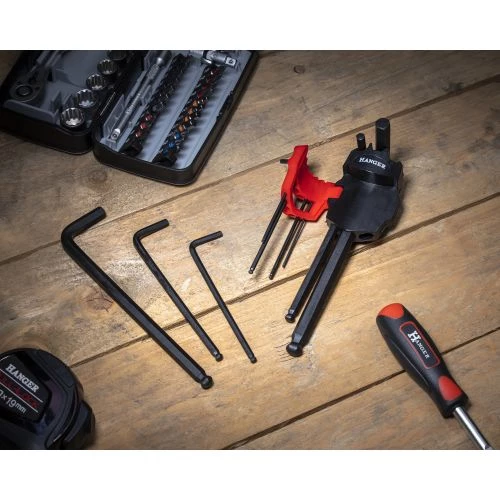 Jeu de 9 clés mâles 6 pans noires métriques Hanger 6 Jeu de 9 clés mâles 6 pans noires métriques Hanger – Image 6