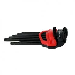 Jeu de 9 clés mâles étoile percée noire Hanger -Clé et douille Soldes AFD 178450