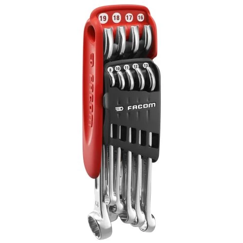 Jeu de clés mixtes métriques sur étui portatif Facom 440.JP10 1 Jeu de clés mixtes métriques sur étui portatif Facom 440.JP10