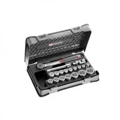 Coffret douilles 1/2'' 6 pans métriques 19 pièces Facom S.161-2P6