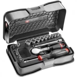 Jeu de 21 pièces embout et douille 1/4'' métriques Facom R.181-4P6PB