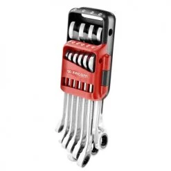 Jeu de clés mixte à cliquet métrique Facom sur étui portatif 467B.JP10 - 467B.JP10PB